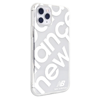 エム・ディー・シー iPhone 11 Pro用TPUクリアケース/スタンプロゴ New Balance ホワイト MD-74468-2