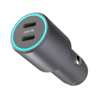 カシムラ DC／USB 2ポート 60W PD30W×2 FCK609D-DC064