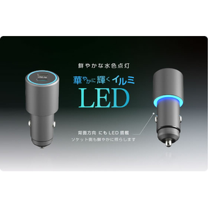 カシムラ DC／USB 2ポート 60W PD30W×2 FCK609D-DC064-イメージ5