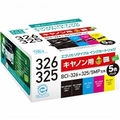 エコリカ リサイクルインクカートリッジ 4色パック+325PGBK互換 ECI-C3253265P/B