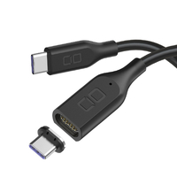 CIO マグネットシリコンケーブルCtoC 100W 2m ブラック CIO-SLMG-CC2-BK