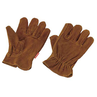 キャプテンスタッグ アウトドア レザーグローブ M5560ﾚｻﾞ-ｸﾞﾛ-ﾌﾞ