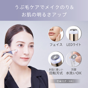 コイズミ 回転式フェイスシェーバー グレー KLC-0780/H-イメージ12