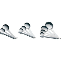 霜鳥製作所 S印 No.173 ステンレス計量スプーン 3本組(PCヘラ付) FCL4375-009005002