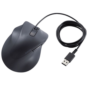 エレコム 静音 有線マウス EX-G 5ボタン XLサイズ(左手用) ブラック M-XGXL31UBSKBK エレコム 静音 有線マウス EX-G 5ボタン XLサイズ(左手用) ブラック M-XGXL31UBSKBK