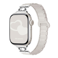 GAACAL Apple Watch 1-11/SE1-3 38/40/41/42(10-11)mm ハートデザインマグネット式シリコンバンド シャンパンゴールド W00606SGA