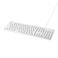 バッファロー USB接続 有線スタンダードキーボード ホワイト BSKBU110WH
