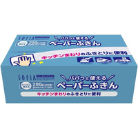 マスコー製紙 パパッと使える ペーパーふきん 200組 1個 FC497SK