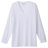 MTG ReD バイタルテック Vネックインナー長袖 S ホワイト VW-BA-W20A-S