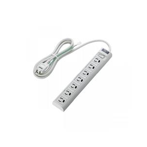 エレコム EU RoHs指令準拠 雷ガード常時通電/スイッチ連動タップ(2．0m・7個口) グレー T-T05-3720LG/RS-イメージ1