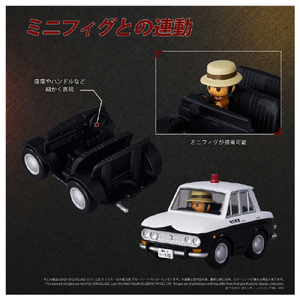 タカラトミー QV-09 Q VILLAGE ルパン三世 カリオストロの城 日産 ブルーバード パトカー QV09ｶﾘｵｽﾄﾛﾌﾞﾙ-ﾊﾞ-ﾄﾞﾊﾟﾄｶ--イメージ6