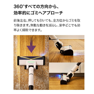 シャークニンジャ Shark ActiClean コードレススティッククリーナー ペタルベージュ LC800JWH-イメージ3