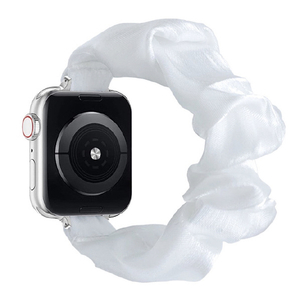 GAACAL Apple Watch 1-11/SE1-3 38/40/41/42(10-11)mm シュシュ風バンド ホワイト W00607WA-イメージ1