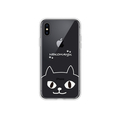 abbi FRIENDS iPhone XS/X用ネコマンジュウクリアケース イタズラネコライン ABF14561I58