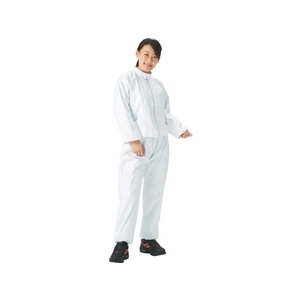 トラスコ中山 タイベック製作業服 立て襟ツーピース L FC683EK-1240170-イメージ1