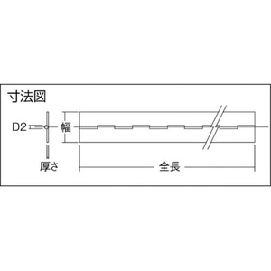 トラスコ中山 TRUSCO ステンレス製長蝶番 厚さ0.8mm×幅25mm×全長300mm FC272EY-2852993-イメージ2