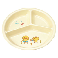 国際化工 メラミン子供食器 ひよこぐみ 三つ仕切皿 小 FC819LK-3952300