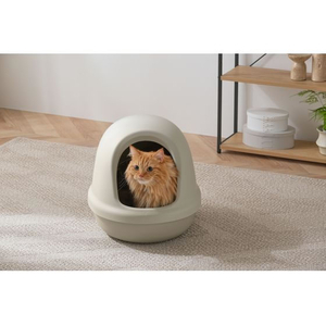 アイリスオーヤマ 猫のトイレ フルカバー ブラウン FC487YN-P-NE-500-F-イメージ2