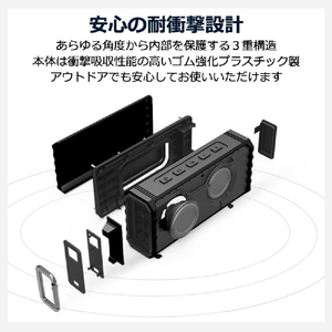 フォーティーズ Bluetoothスピーカー HW2 シルバーグレイ FSBTS205HW2-イメージ8