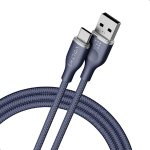 VOLTME PowerLink Rugg USB-A & USB-C ケーブル(編込み) ブルー C2151-イメージ1