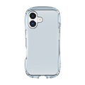 グルマンディーズ iPhone 16用クリスタルクリアケース ライトブルー GMD-29LBL