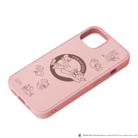 PGA iPhone 13用MagSafe対応 抗菌ハイブリッドケース トムとジェリー/ピンク PG-WMGPT21K02TAJ