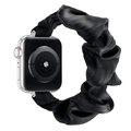 GAACAL Apple Watch 1-11/SE1-3 38/40/41/42(10-11)mm シュシュ風バンド ブラック W00607BKA