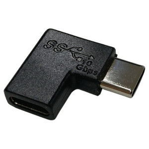 I・Oデータ USB Type-C 変換アダプタ L字型 ブラック GP-TCL32FA/B-イメージ1