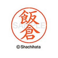 シヤチハタ ネームペン用ネーム シルバー 既製 飯倉 FC45907-X-GPS-0136