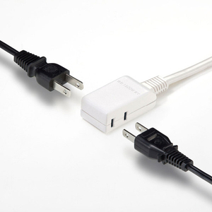 サンワサプライ マイクロタップ(2個口・0．5m) ホワイト TAP-M605W-イメージ5