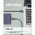 VOLTME PowerLink Rugg USB-A & USB-C ケーブル(編込み) グリーン C2152-イメージ3