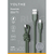 VOLTME PowerLink Rugg USB-A & USB-C ケーブル(編込み) グリーン C2152-イメージ8