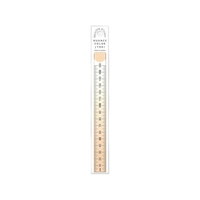 共栄プラスチック ニュアンスカラー定規 16cm ミルクティー NJ-16-04 FCA945N-4607014