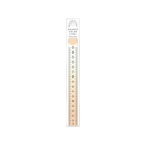 共栄プラスチック ニュアンスカラー定規 16cm ミルクティー NJ-16-04 FCA945N-4607014-イメージ1