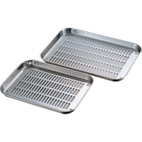 赤川器物製作所 赤川器物/AG 18-8水切浅型肉バット 小 小352×275mm25mm FCL0118-022192001