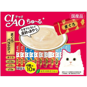 いなば CIAO ちゅーる まぐろバラエティ 14g×40P FCR8374-イメージ1