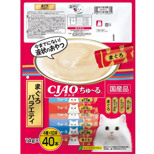 いなば CIAO ちゅーる まぐろバラエティ 14g×40P FCR8374-イメージ2