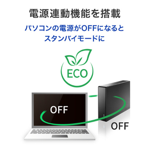 I・Oデータ USB 3．2 Gen 1(USB 3．0)/2．0対応外付けハードディスク(電源内蔵モデル)8TB HDJA-UT8B-イメージ9
