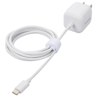 エレコム USB Power Delivery 20W AC充電器(Cケーブル一体型/1．5m) ホワイト MPA-ACCP7420WH