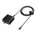 サンワサプライ USB Power Delivery対応AC充電器(PD45W・Type-Cケーブル一体型) ブラック ACA-PD75BK