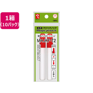 寺西化学工業 マジックインキ マジックノック 専用カートリッジ 太字 赤 10パック FCR9924-MHJKF-T2-イメージ1