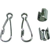 ユタカメイク 金具 紐用ナスカンセット 細丸紐用B3mm×A23m 1S2～3 FC324GA-8280794