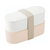 サーモス 弁当箱 フレッシュランチボックス 2段式 600mL 電子レンジ ライトベージュ FCJ695K-DJT-601W LBE-イメージ1