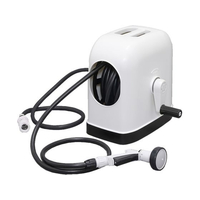 アイリスオーヤマ フルカバーホースリールHG 20M ブラック/ホワイト/FHHG20BKWH FCC8135-FHHG-20-BKWH