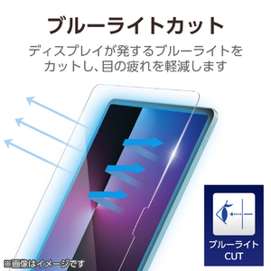 エレコム 13インチiPad Air(M3/M2)用ガラスフィルム ブルーライトカット 超簡単貼り付けツール付 TB-A25XFLGGBLT-イメージ6