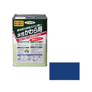 アサヒペン 水性かわら用 14L スカイブルー FC614PJ-イメージ1