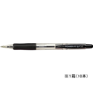 コクヨ 油性ボールペン(パワーフィット)0.7 黒 10本 1箱(10本) F871980-PR-100D-イメージ1