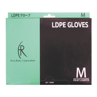 ファーストレイト LDPEグローブ クリアー M 200枚 FC90182-FR-871