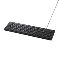バッファロー USB接続 有線英字配列キーボード ブラック BSKBU110ENBK