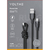 VOLTME ナイロン 充電ケーブル USB-A&USB-C 60W ブラック C2154-イメージ8